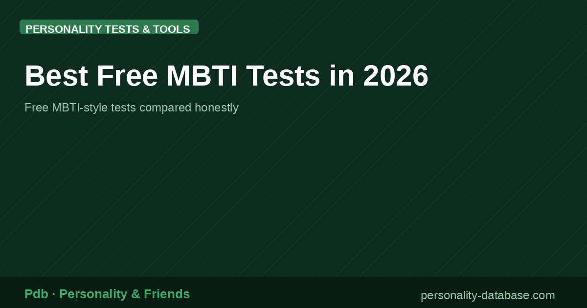 Best Free MBTI Tests in 2026