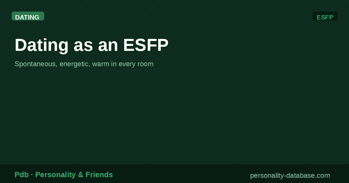 Dating as an ESFP