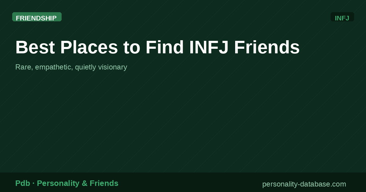 Best Places to Find INFJ Friends
