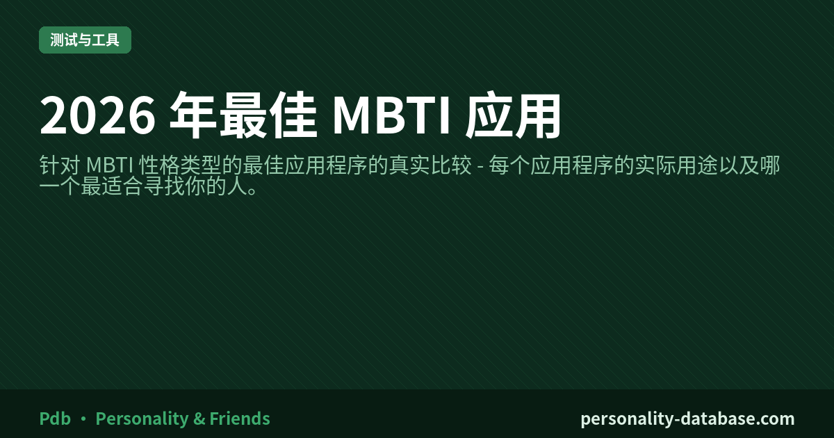 The Best MBTI Apps in 2026